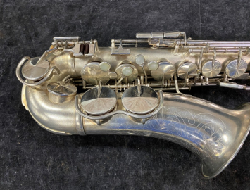 Photo Original Silver Plated King Voll-True II Alto Sax - Beautiful Horn! - Serial # 156177